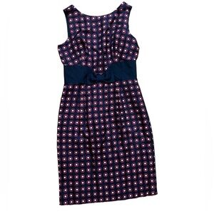 Milly Anthropologie Classy Old Money Retro Career Boat Neck Sleeveless Dress PP